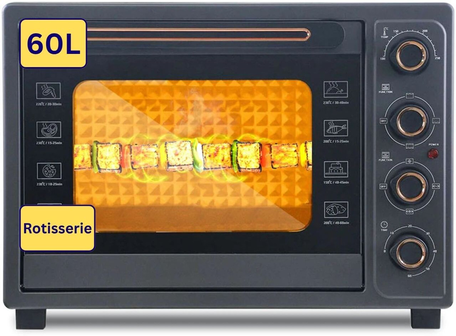 Image of Pigeon 60-Litre Oven Toaster Grill OTG 16002544, Grey