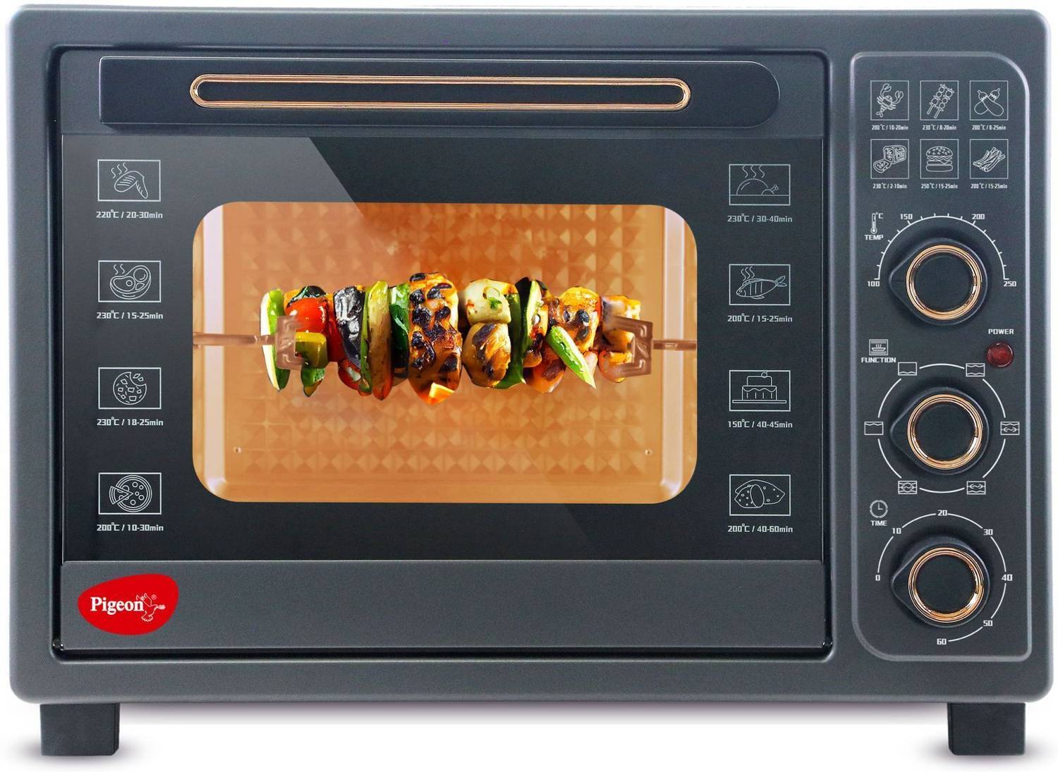 Pigeon 50-Litre Oven Toaster Grill OTG OTG 50L With Rotisserie, Black deal from flipkart Pigeon 50-Litre Oven Toaster Grill OTG OTG 50L With Rotisserie, Black deal from flipkart