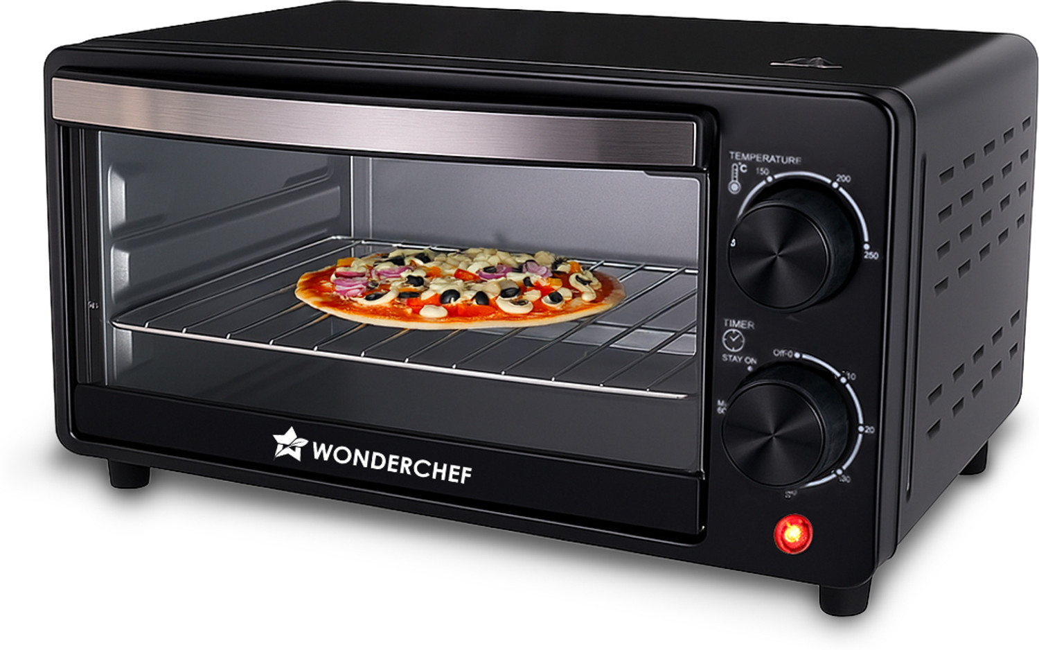 Image of WONDERCHEF 10-Litre Oven Toaster Grill OTG OTG, Black