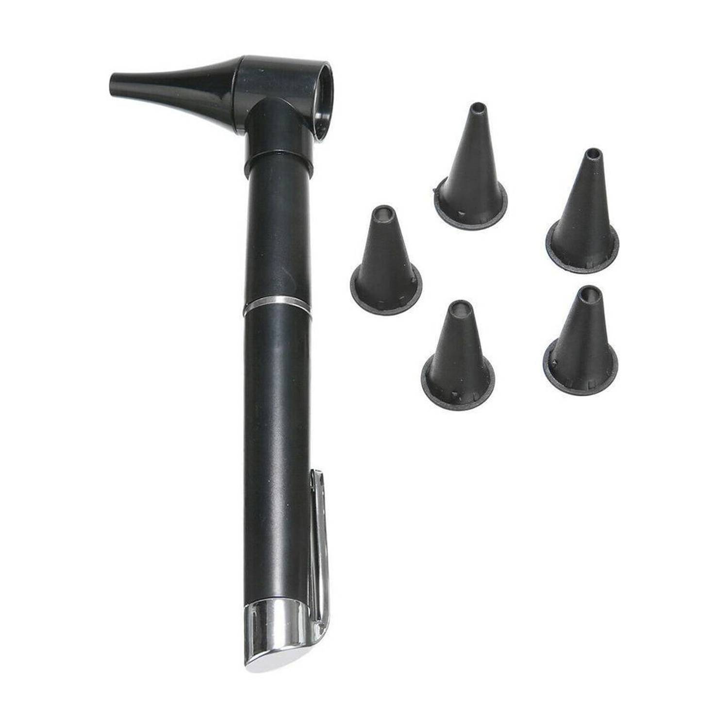 ACU-CHECK Mini Otoscope Kit High Resolution LED Ear Light Pocket Clip Otoscope 5 speculas Otoscope
