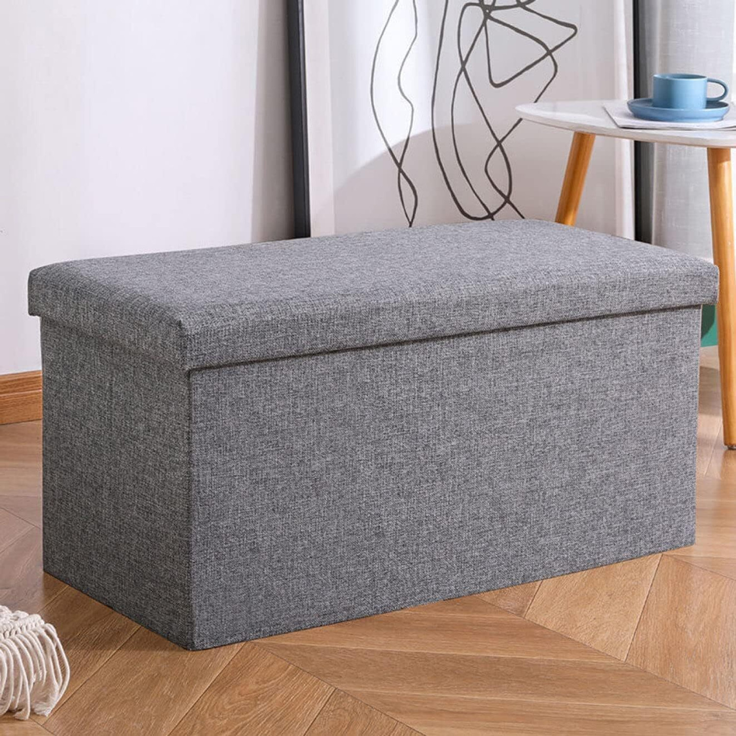 Image of AFS Fabric Cube Ottoman