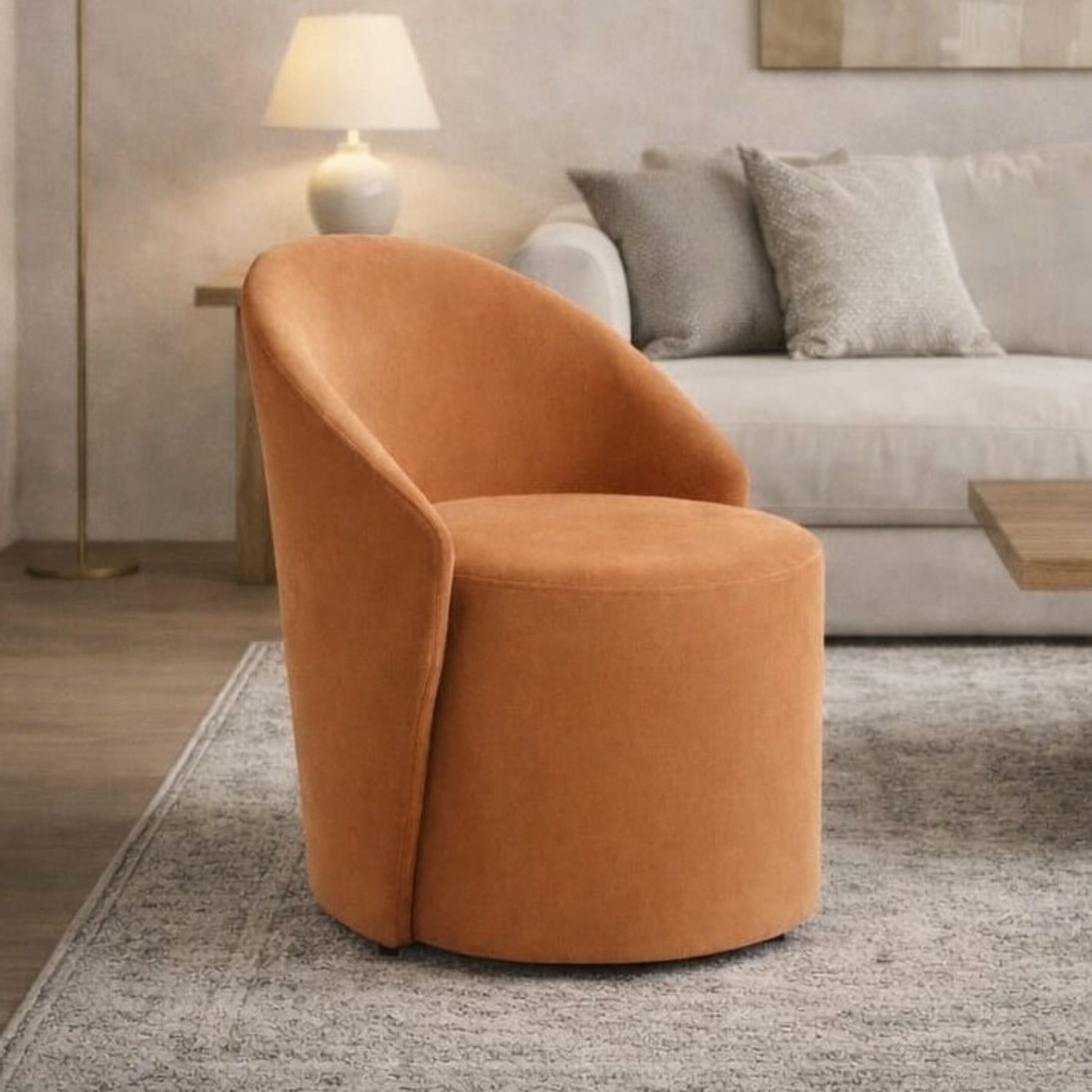 Image of Jaico Solid Wood Standard Ottoman