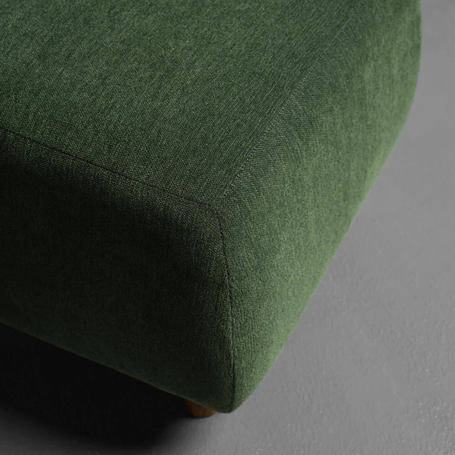 Image of Sleepyhead Fabric Standard Ottoman (Finish Color - Avocado Green, DIY(Do-It-Yourself))