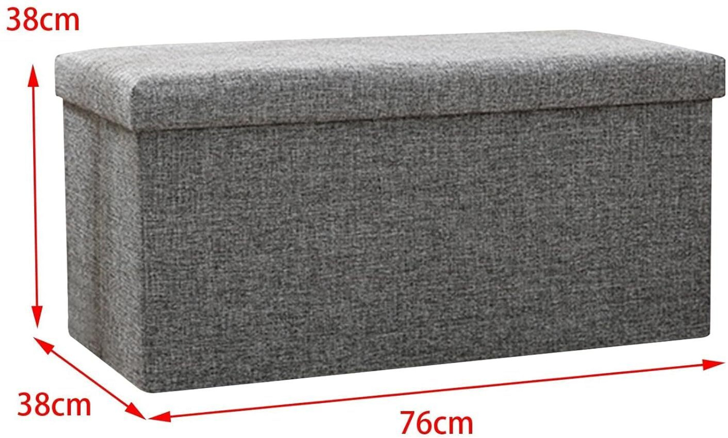 Image of AFS Fabric Cube Ottoman