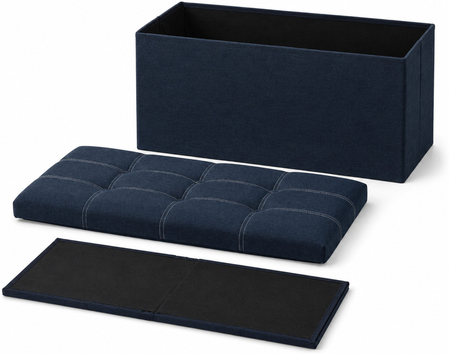 Image of SKYZIART Fabric Cube Ottoman