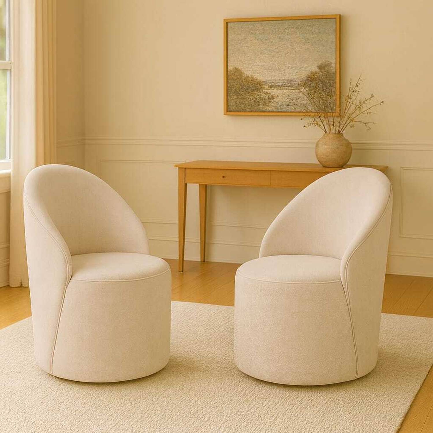 Jaico Solid Wood Standard Ottoman (Finish Color - Beige, Pre Asse