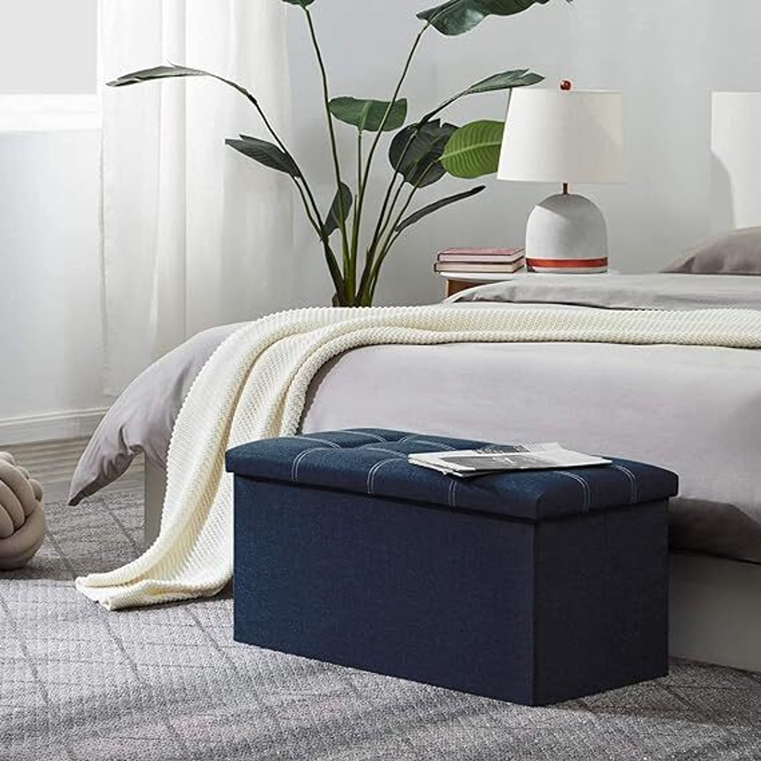 Image of HARIGYAN Fabric Cocktail Ottoman