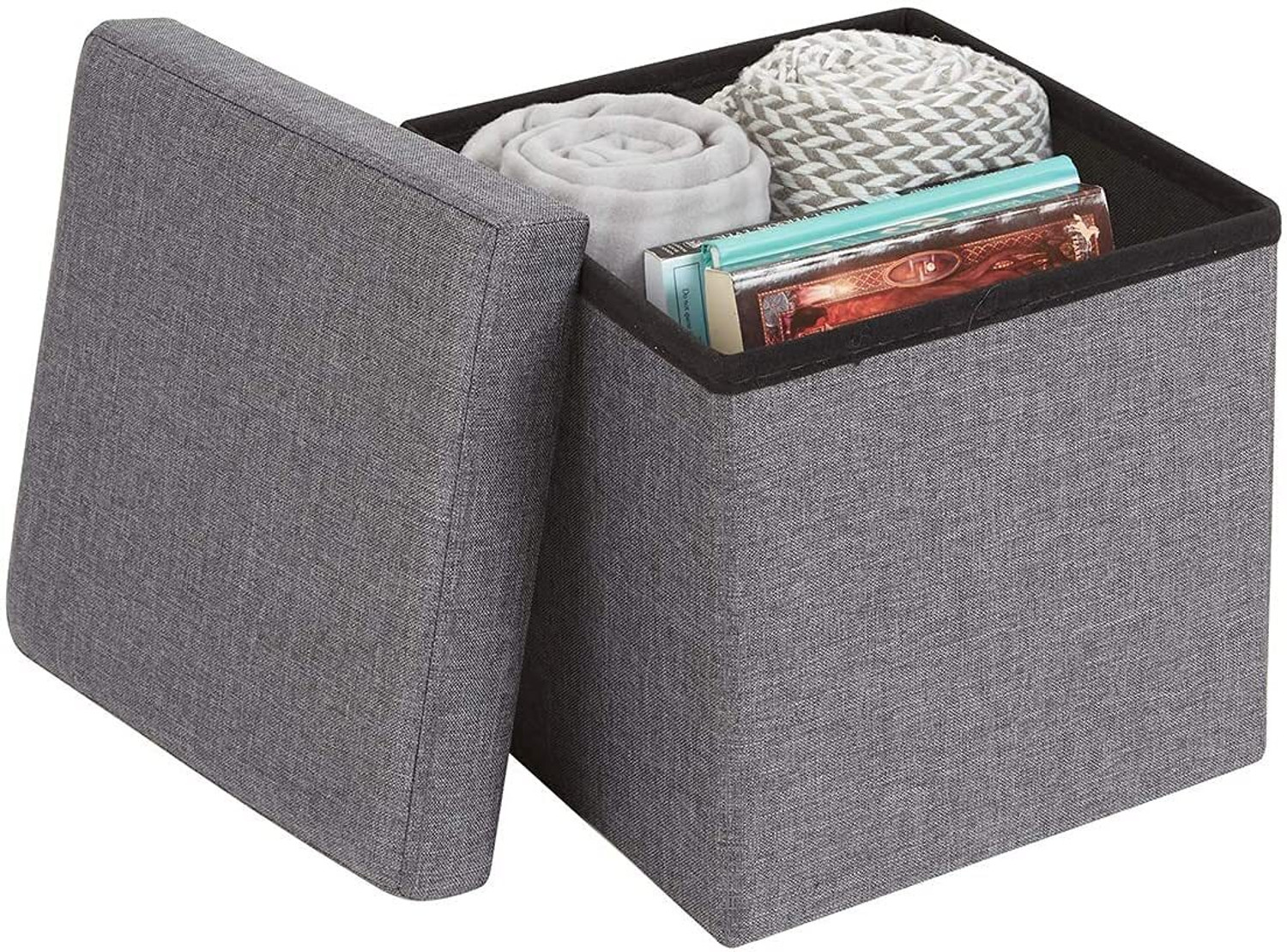 Image of Larihk Retail Fabric Cube Ottoman