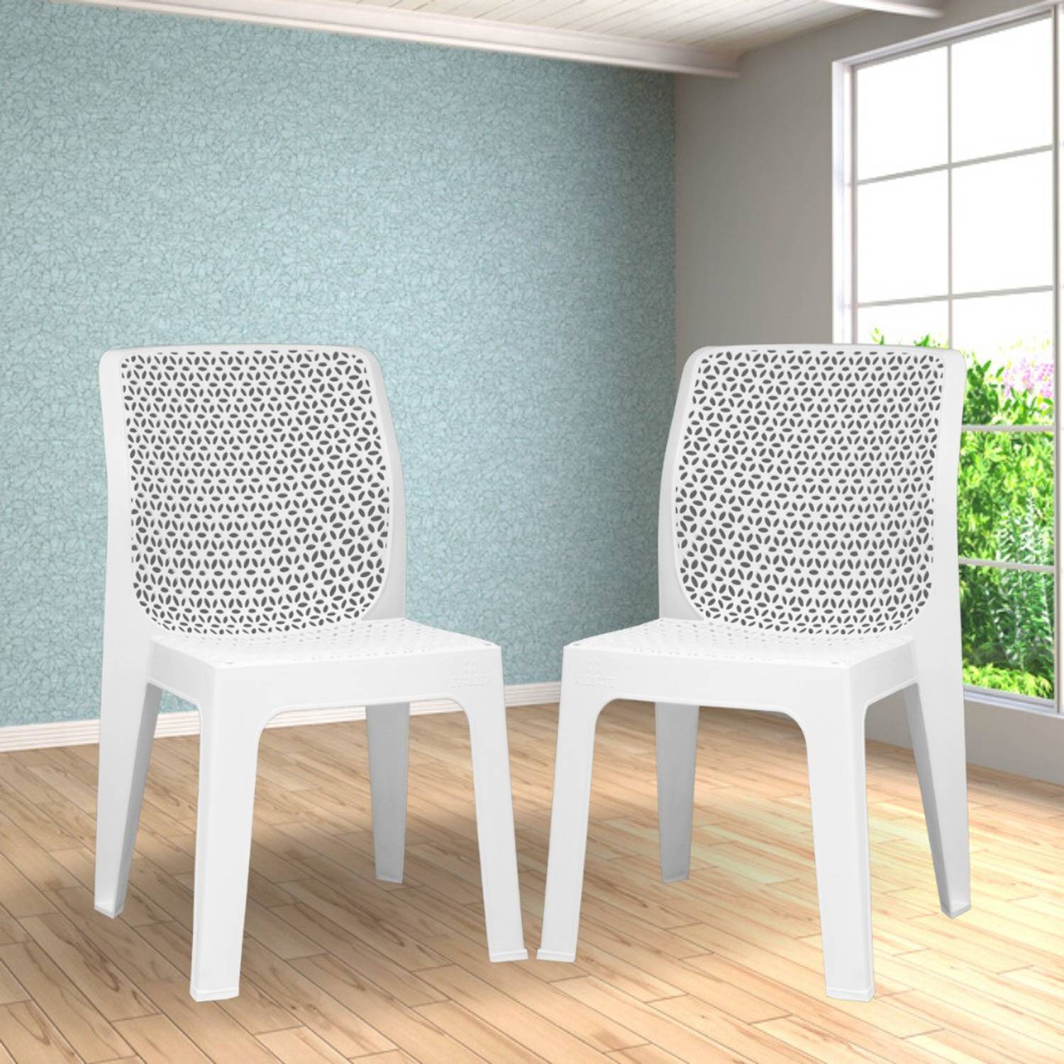 ITALICA Oxy Stackable Plastic Chair/Plastic Chair Set/Sturdy Chair