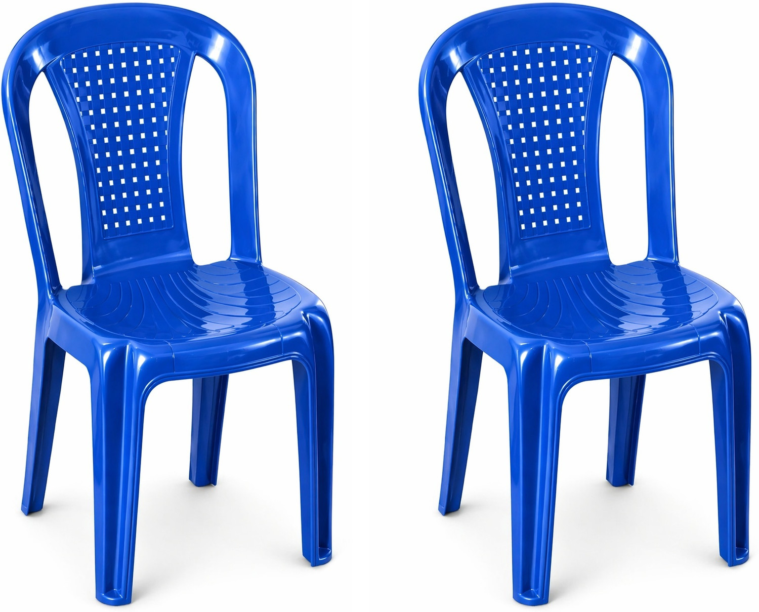 Image of SRI GAYATHRI POLYMERS Premium Plastic Armless Chair|Strong,Durable|Indoor Outdoor|Home,Garden,Balcony Plastic Outdoor Chair