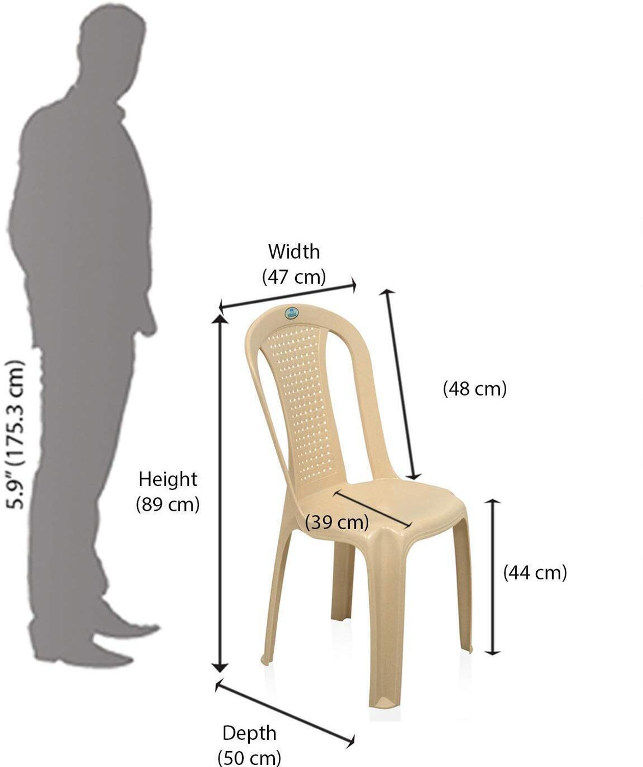 Image of Nilkamal CHR 4002 Plastic Outdoor Chair