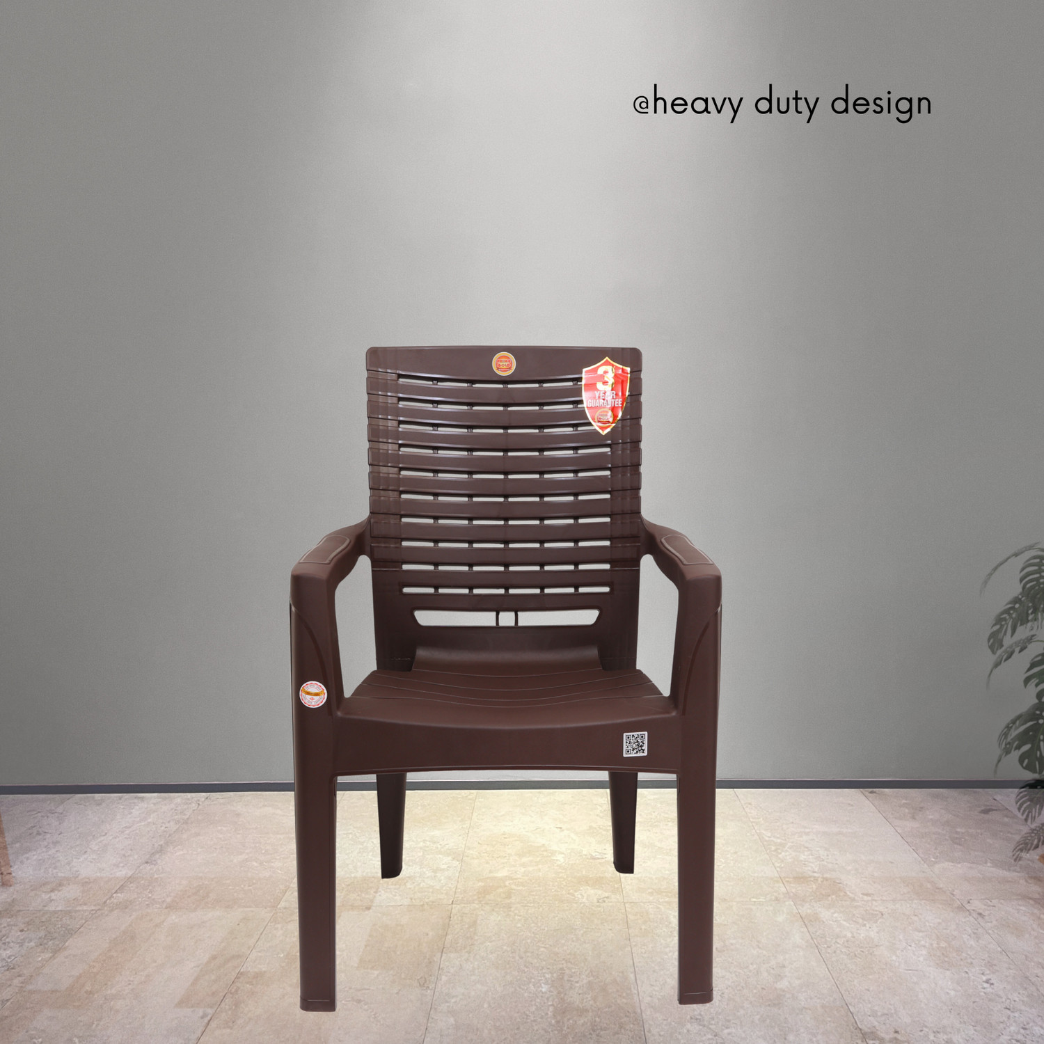 Image of PRIMEGOLD KING for Home,Office | Comfortable, ArmRest | Bearing Capacity upto 200Kg Plastic Outdoor Chair