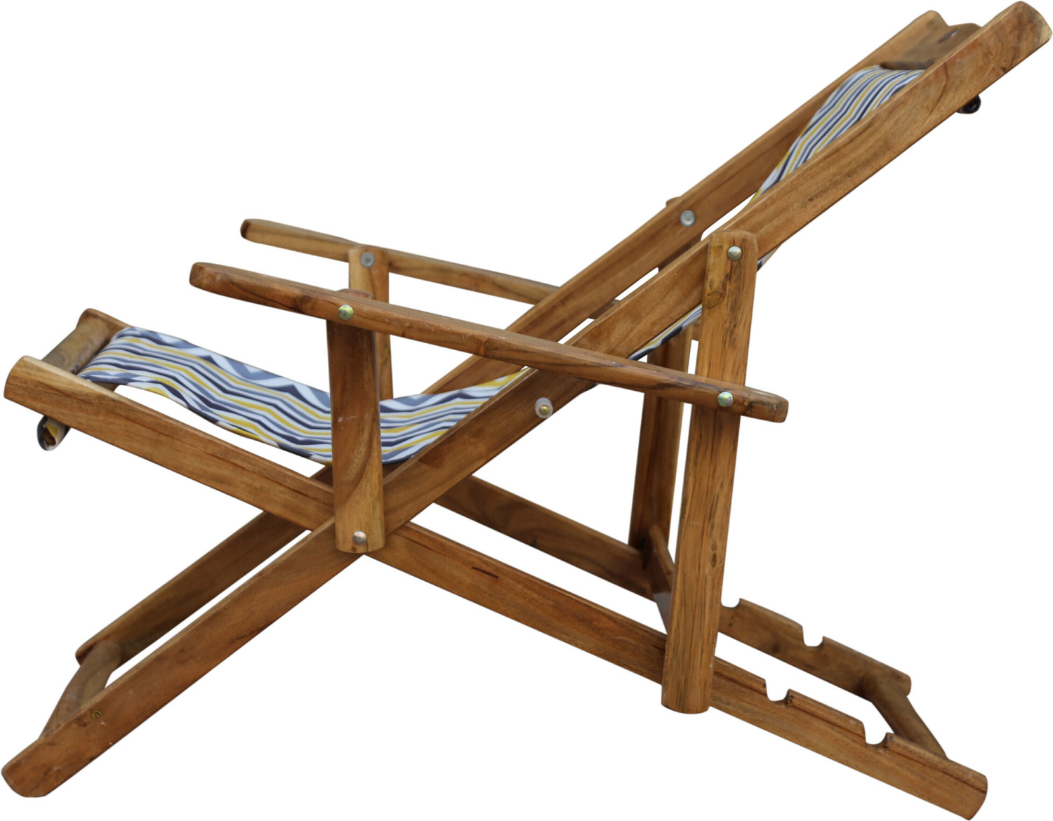 Image of ROYAL BHARAT 218-Sleep &DreamChair-ZigZag Solid Wood Outdoor Chair
