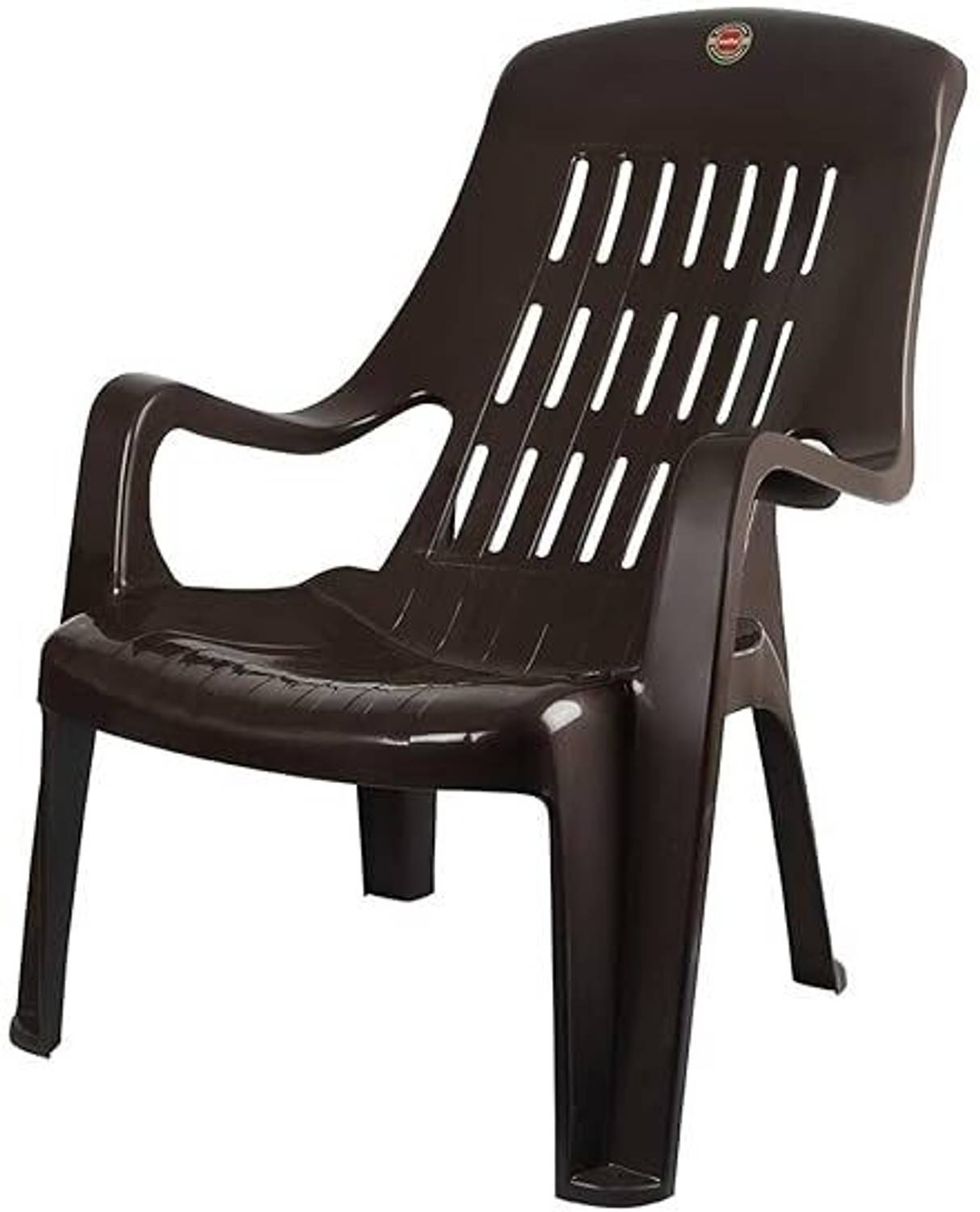 cello Comfort Plastic Outdoor Chair, Brown - Image 5
