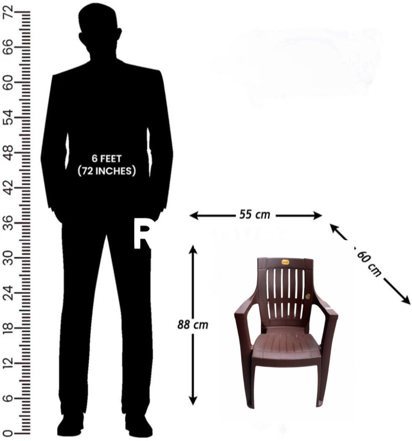 Image of Anmol FEROZ 8001 TURBO SET OF 1 CHAIR Plastic Outdoor Chair