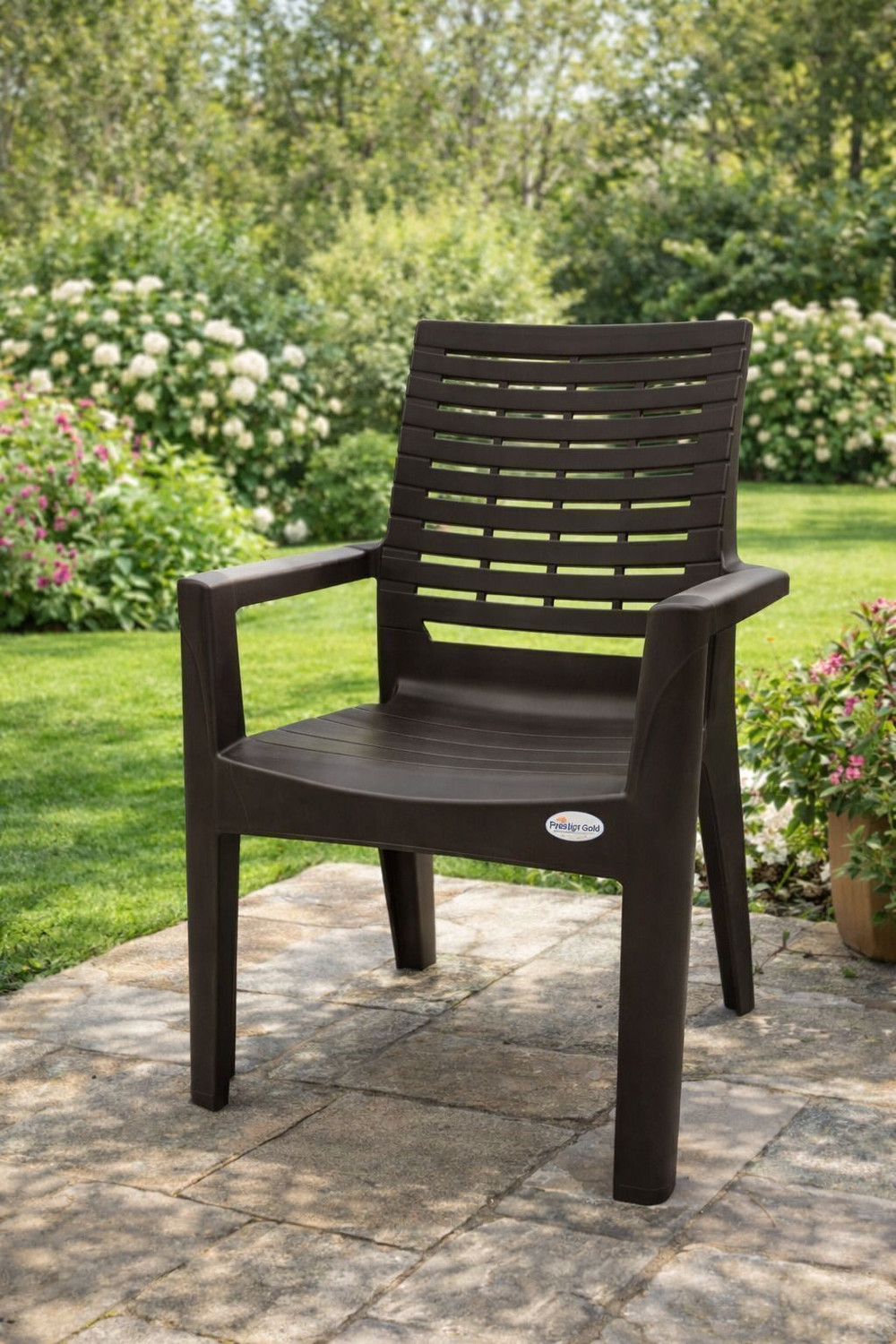 Image of ezora Vista Prestige gold Plastic Outdoor Chair