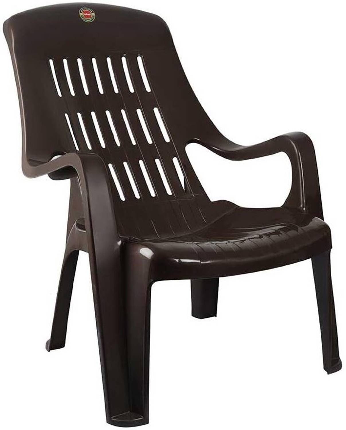 cello Comfort Plastic Outdoor Chair, Brown - Image 2