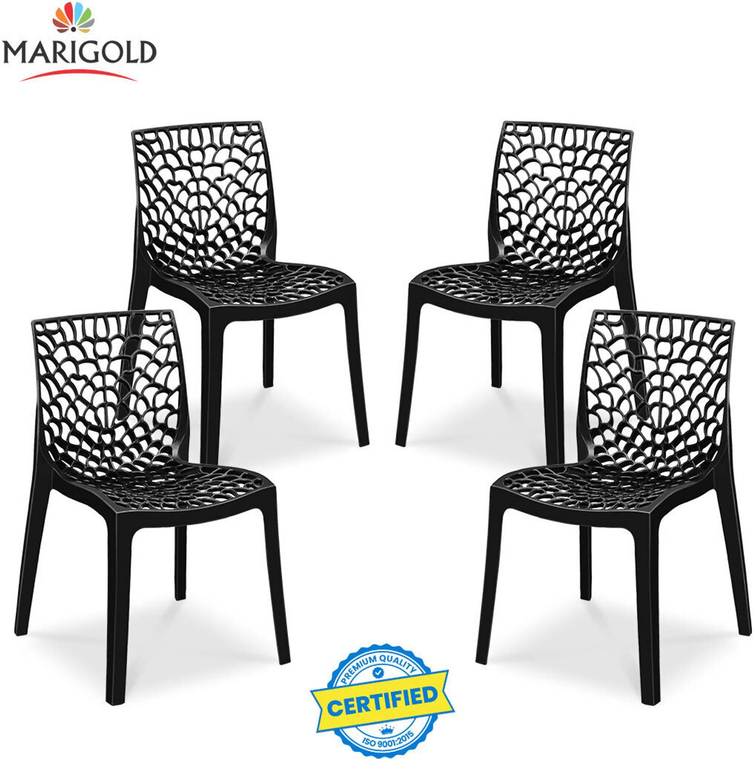Marigold Wave Heavy Duty Stackable Chair - Image 1
