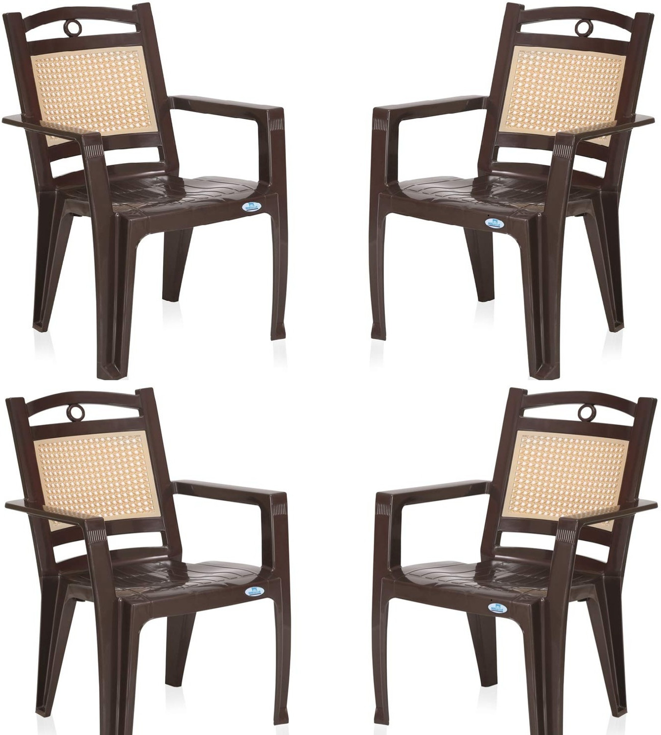 Image of Nilkamal Plastic Chair for Living room with Armrest for home /office /living room Plastic Outdoor Chair