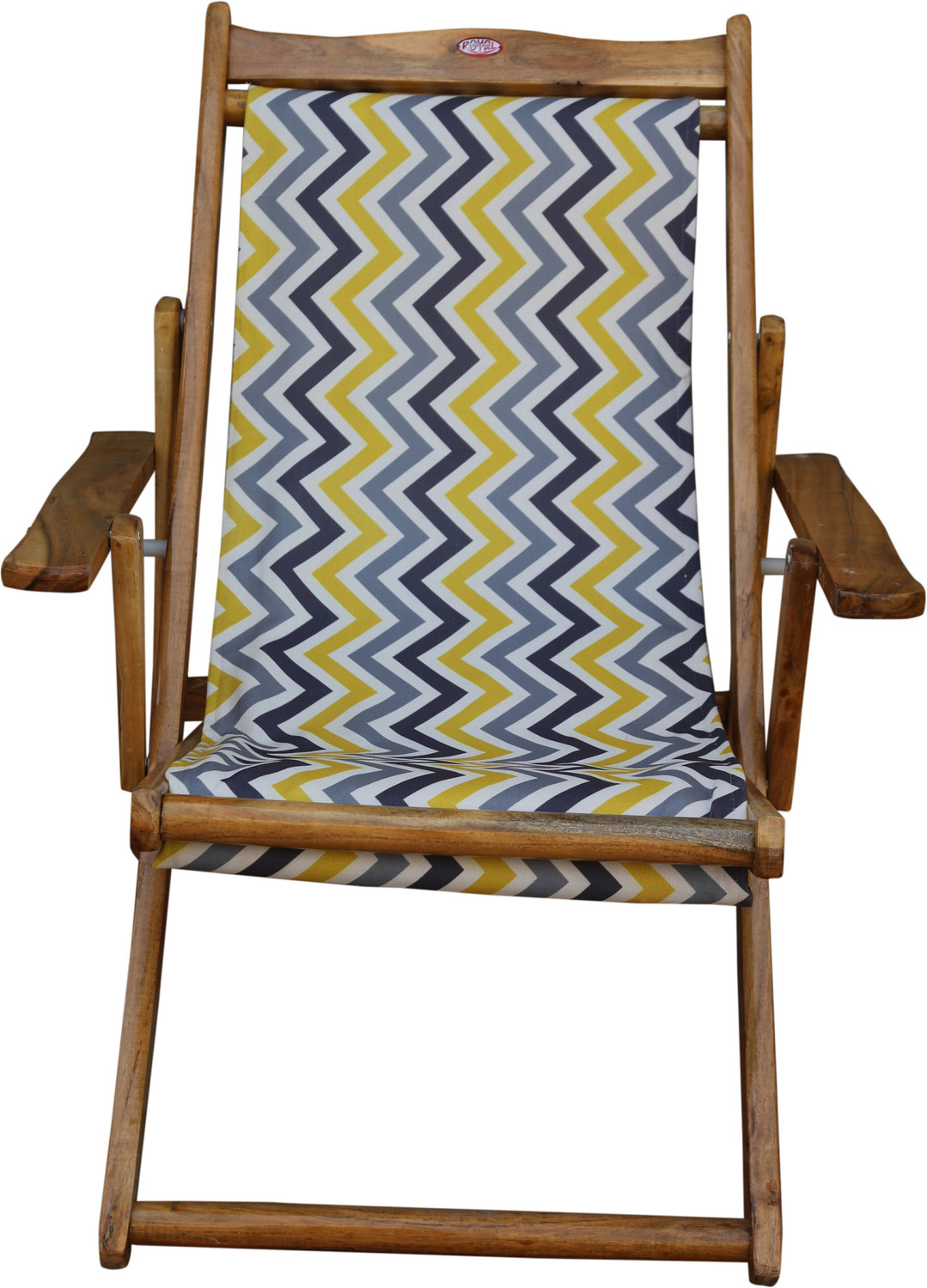 Image of ROYAL BHARAT 218-Sleep &DreamChair-ZigZag Solid Wood Outdoor Chair