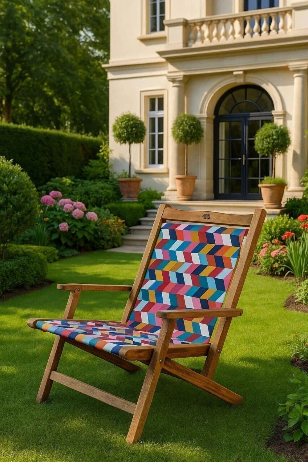 Image of ROYAL BHARAT 218-Sleep &DreamChair-Multi Solid Wood Outdoor Chair