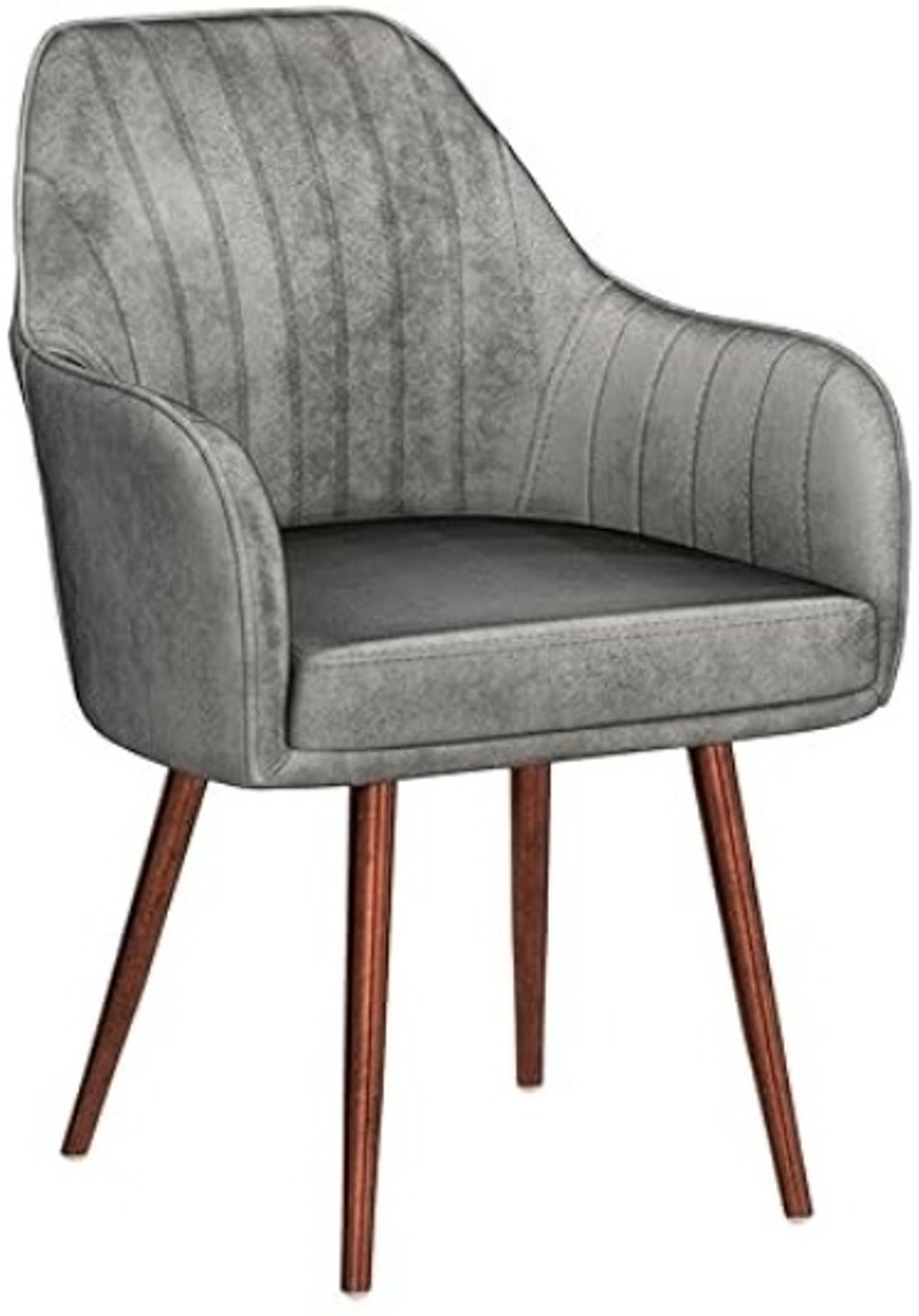 Image of Toxigo Velvet Dining Chairs, Cushion Seat Chair for outdoor chair, pack of 2- grey Solid Wood Outdoor Chair (GREY, Set of 2, DIY(Do-It-Yourself))
