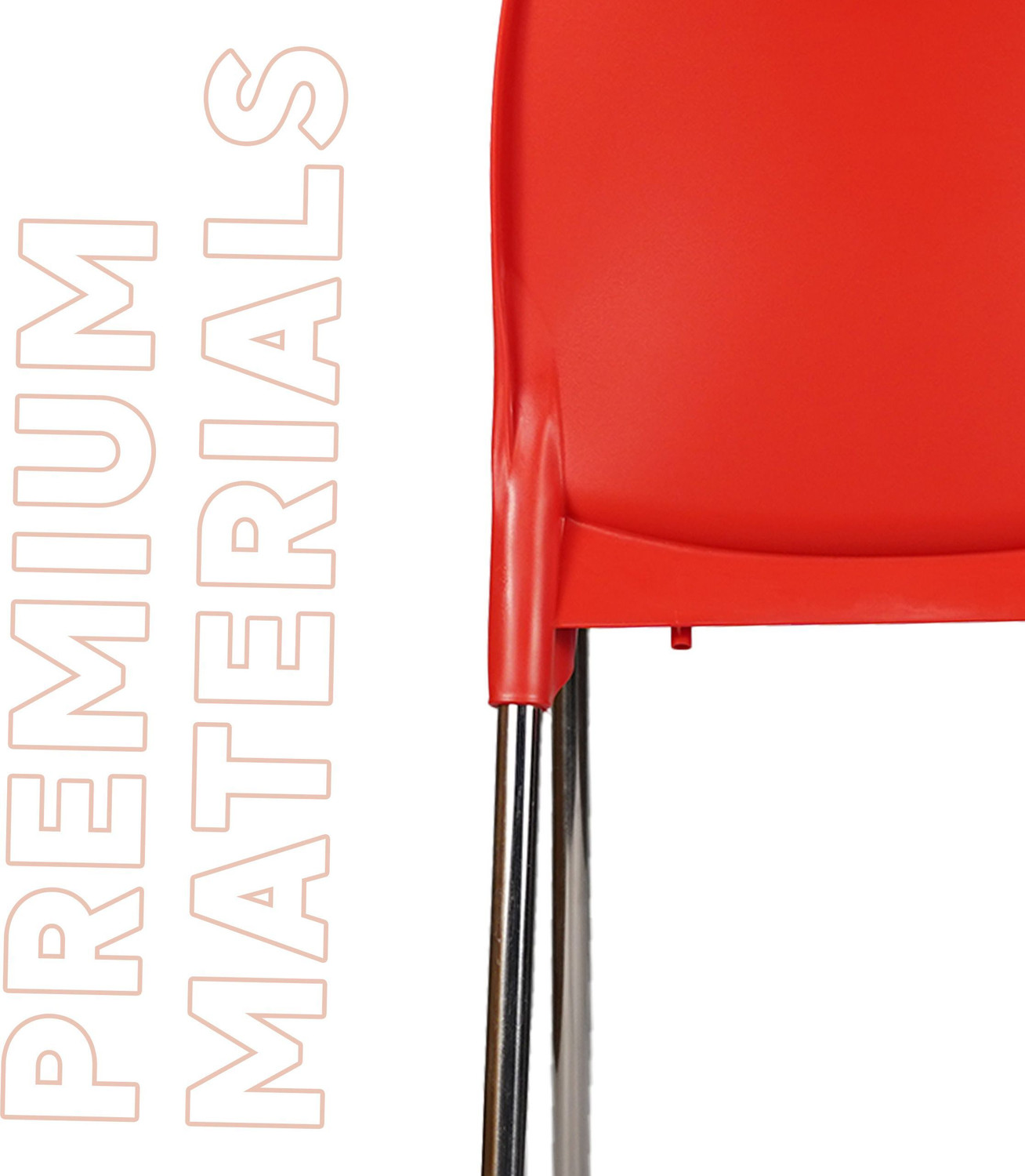 Image of Diya Max Web Plastic Chair for Dining Room, Cafe and Restaurents Plastic Cafeteria Chair