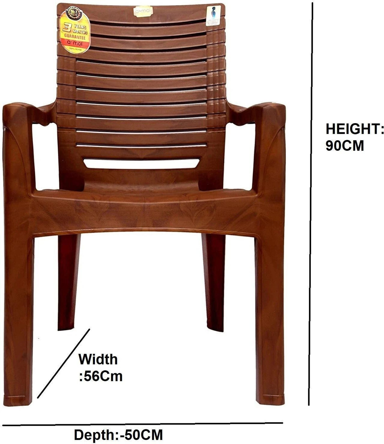 Image of Anmol Plastic chair heavy duty chair for home office and restaurant Plastic Outdoor Chair