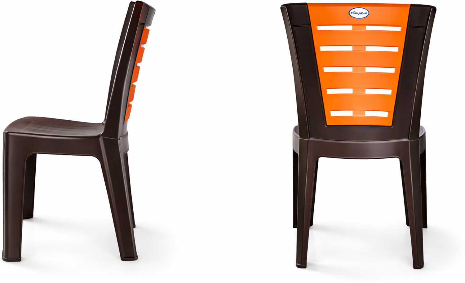 Image of SRI GAYATHRI POLYMERS Armless Plastic Chair|Strong Back Support|Multipurpose Home&Kitchen Chair Plastic Outdoor Chair
