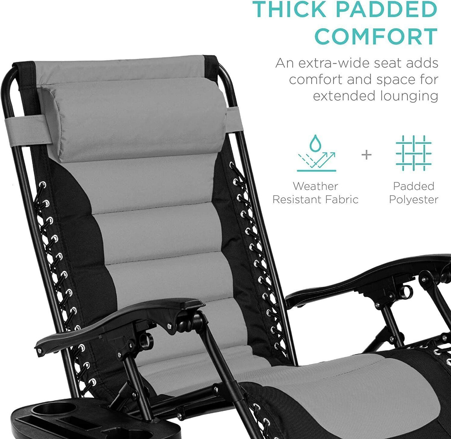 Image of Ginoya Brothers Zero Gravity Relax Chair For Lounge,Easy Chair for Lawn Portable and Foldable Fabric Outdoor Chair