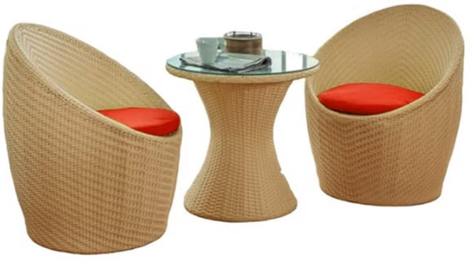 Image of KLODOR Premium Garden /Outdoor /Balcony /Terrace /Coffee /Poolside Patio Chair & Table Set Metal Outdoor Chair
