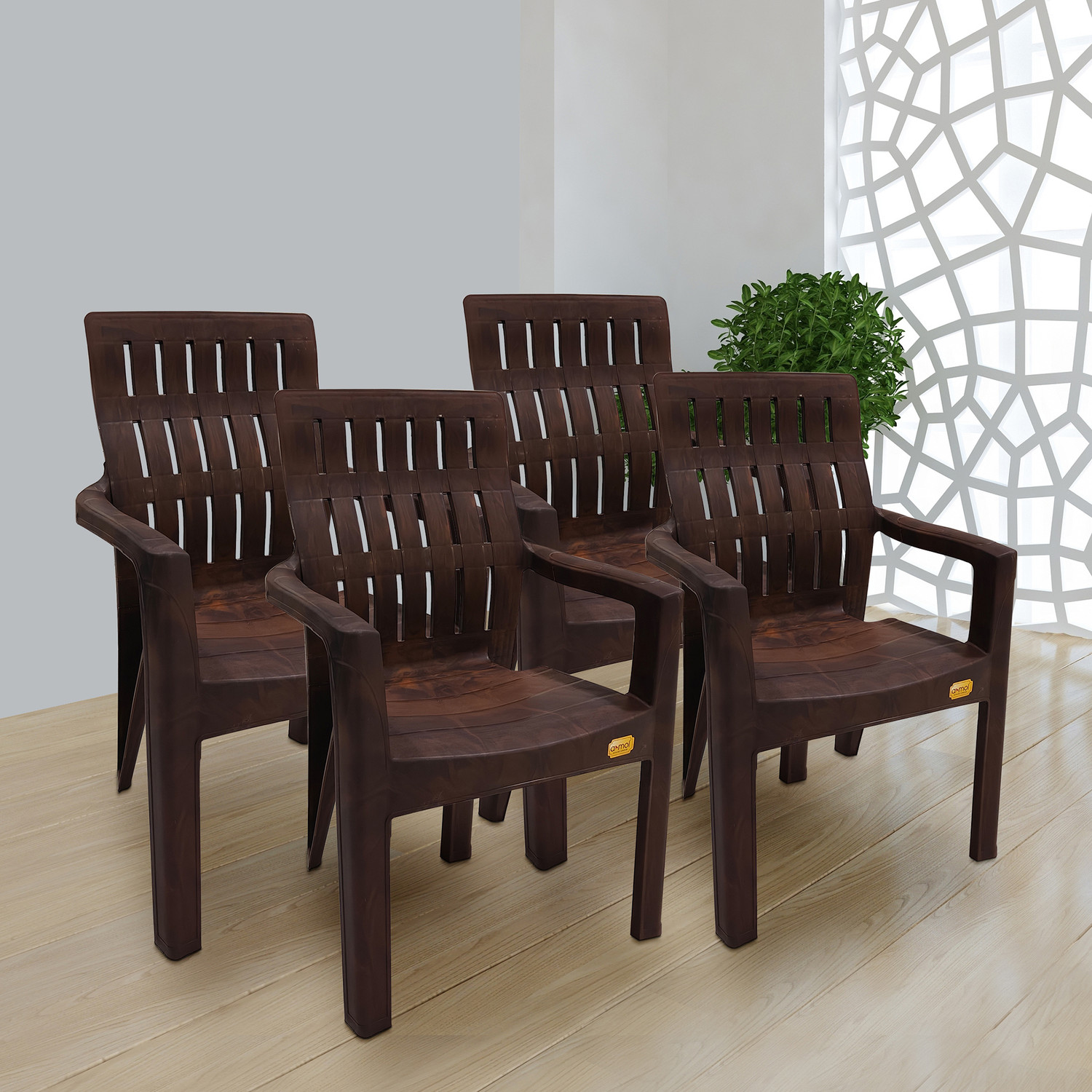 Image of WINSOME FURNITURE Orthopaedic chair with Fully Comfort for Home & Restaurant Plastic Outdoor Chair