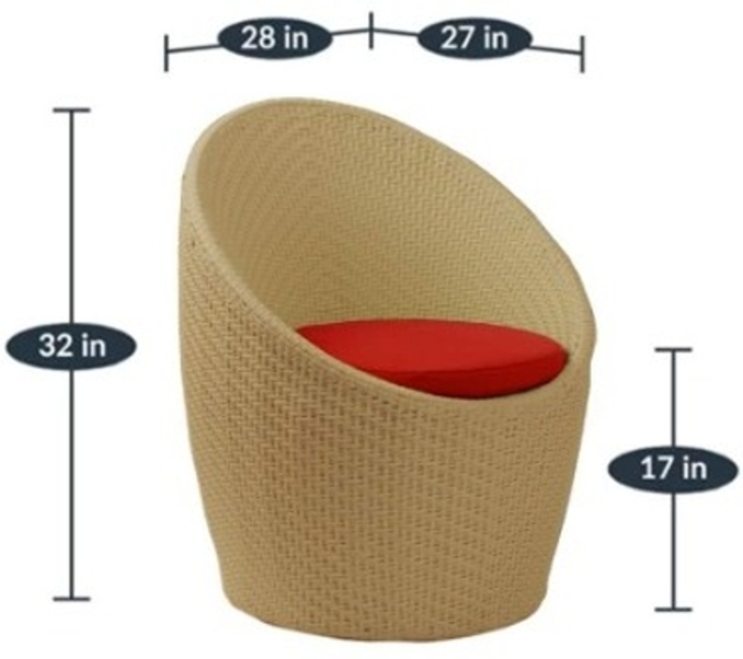 Image of KLODOR Premium Garden /Outdoor /Balcony /Terrace /Coffee /Poolside Patio Chair & Table Set Metal Outdoor Chair