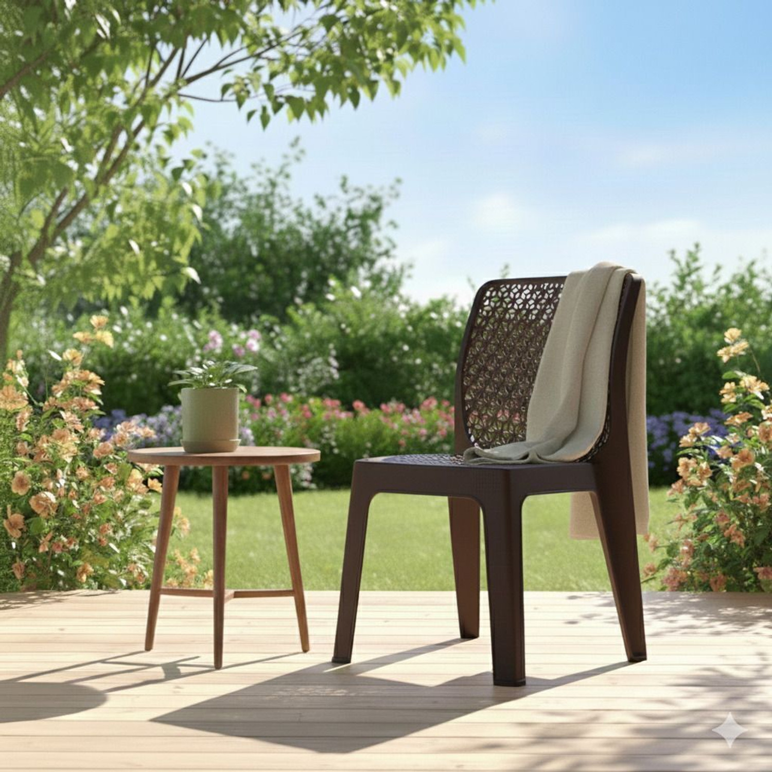 Image of COMFORT Creation Oxy Plastic Chair for Home /Glossy Finish Chair for Office /Dining Room, Kitchen Plastic Outdoor Chair