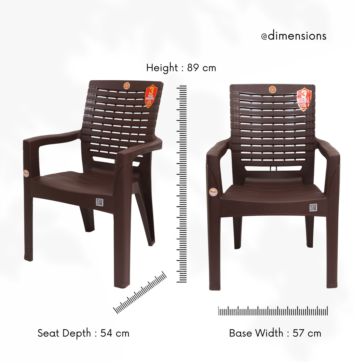 Image of PRIMEGOLD KING for Home,Office | Comfortable, ArmRest | Bearing Capacity upto 200Kg Plastic Outdoor Chair