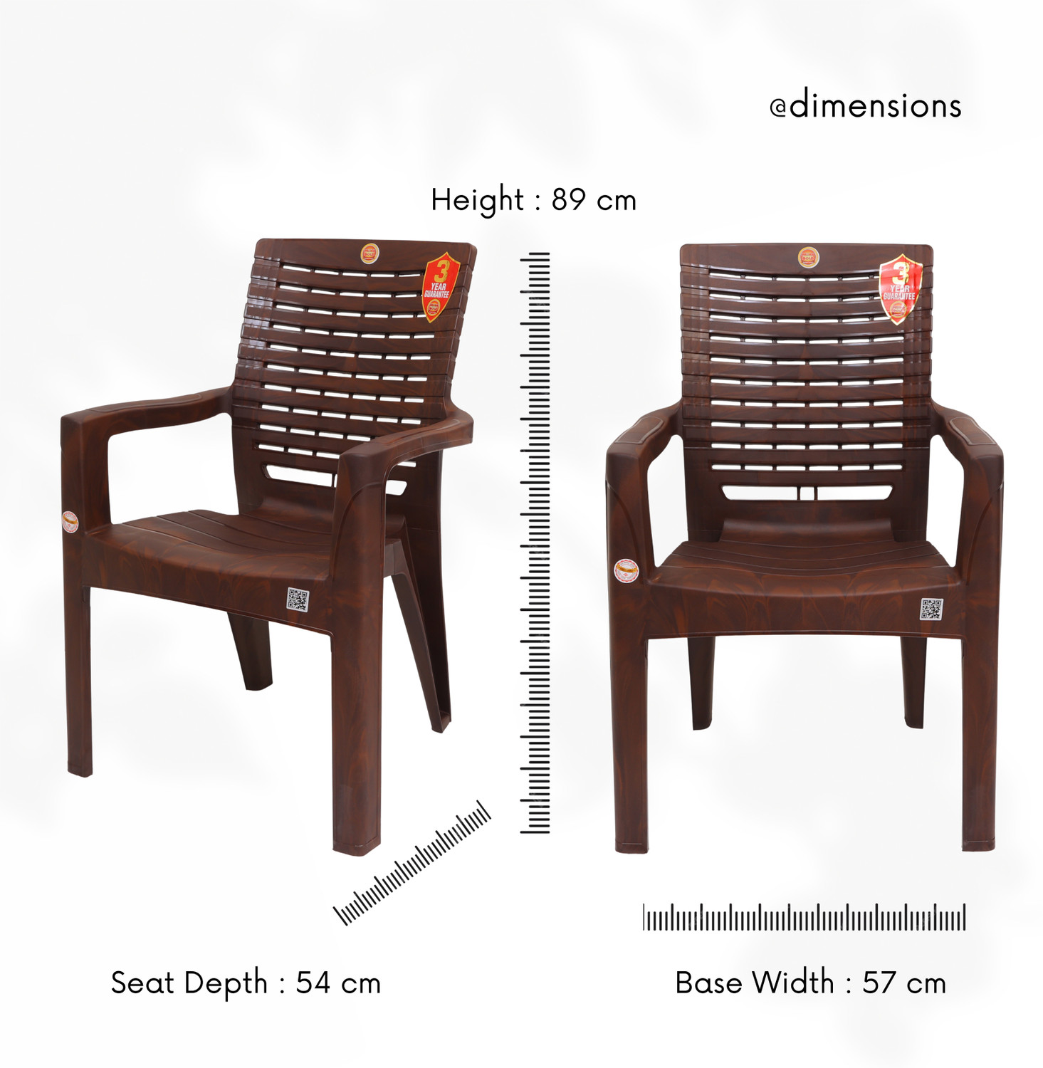Image of PRIMEGOLD KING for Home,Office | Comfortable, ArmRest | Bearing Capacity upto 200Kg Plastic Outdoor Chair