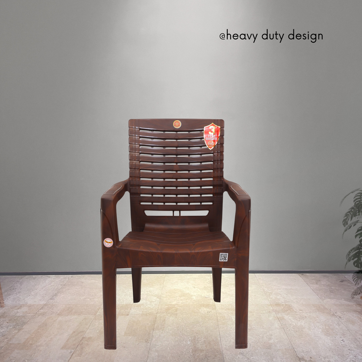 Image of PRIMEGOLD KING for Home,Office | Comfortable, ArmRest | Bearing Capacity upto 200Kg Plastic Outdoor Chair