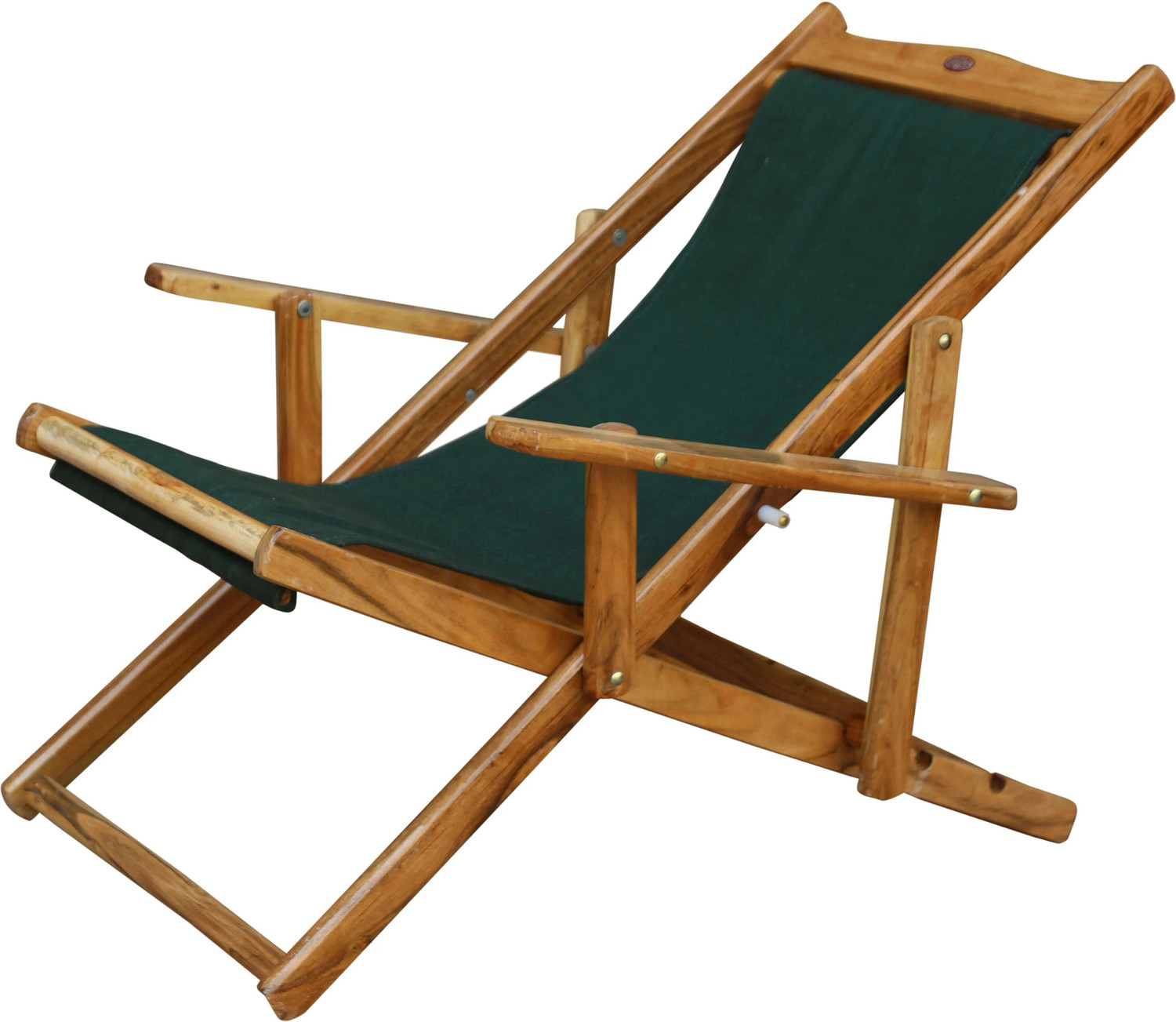 Image of ROYAL BHARAT 218-Sleep &DreamChair-Green Solid Wood Outdoor Chair