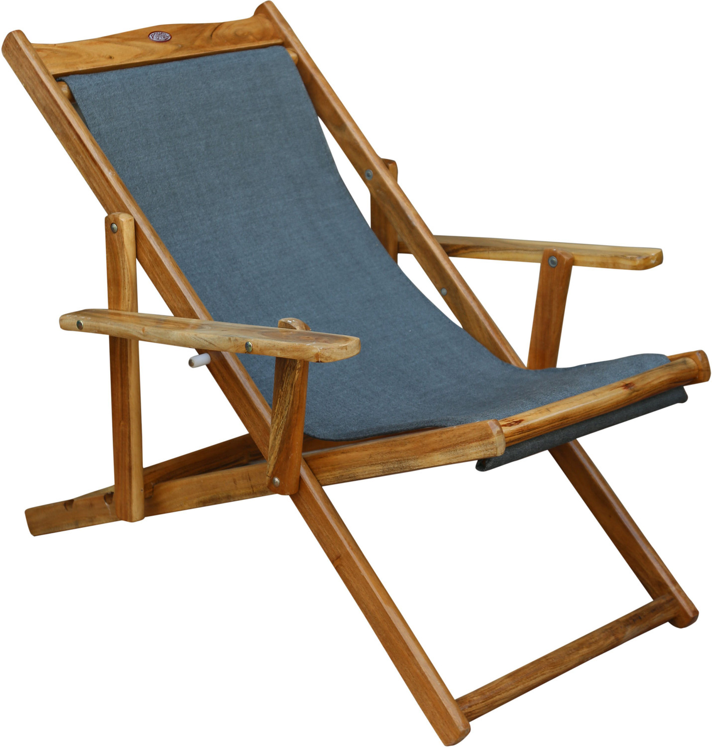 Image of ROYAL BHARAT 218-Sleep &DreamChair-Grey Solid Wood Outdoor Chair