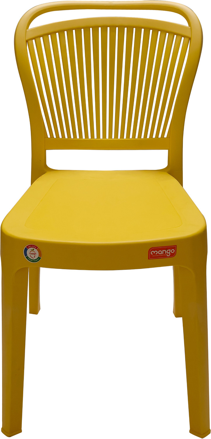 Image of Furniture Yard Mango Salsa Plastic Chair /Stackable Plastic Chair /Strong & Sturdy Structure / Plastic Outdoor Chair