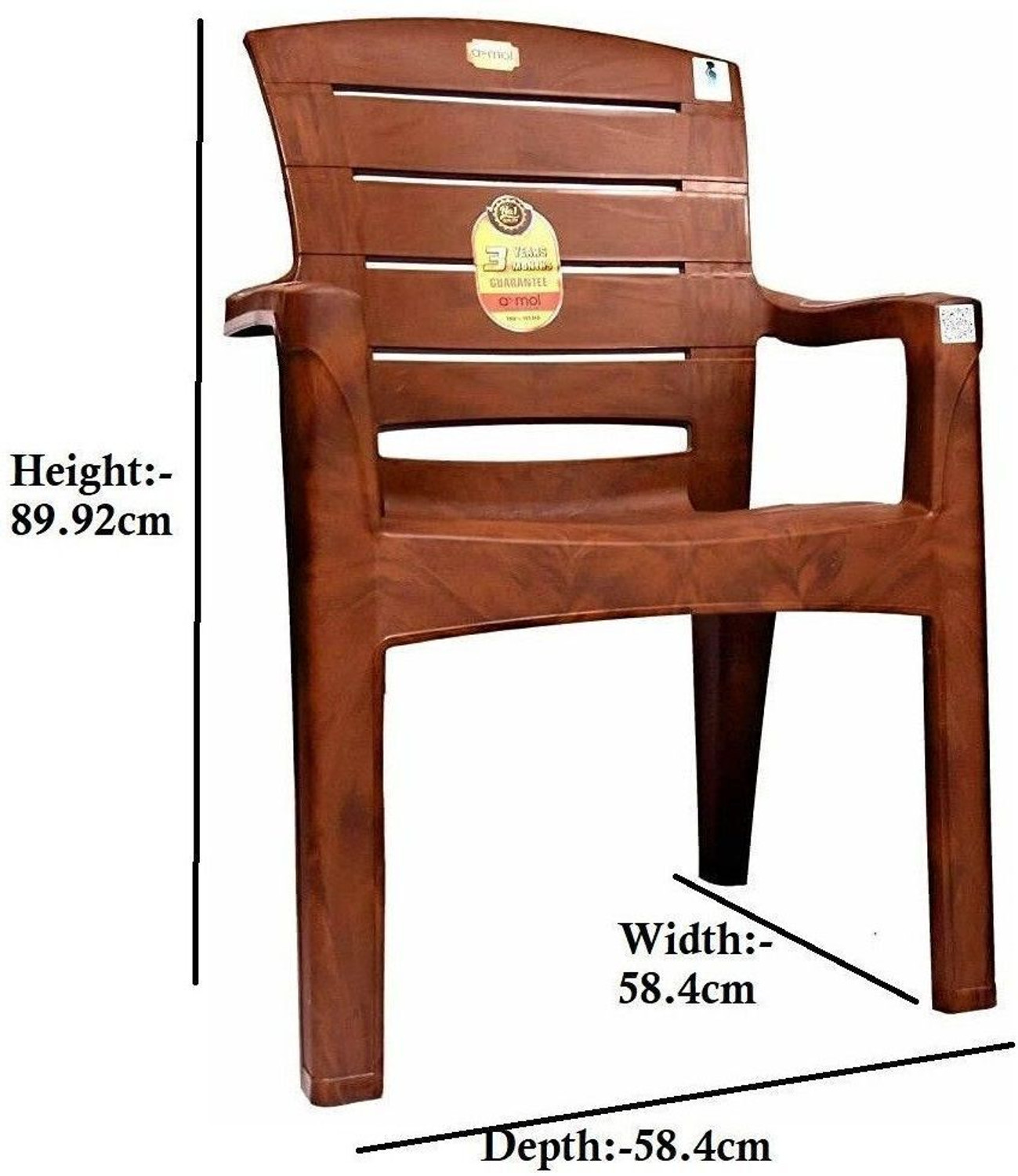 Image of Anmol Plastic chair heavy duty chair for home office and restaurant Plastic Outdoor Chair