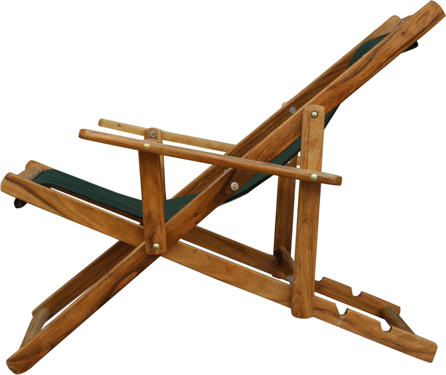 Image of ROYAL BHARAT 218-Sleep &DreamChair-Green Solid Wood Outdoor Chair