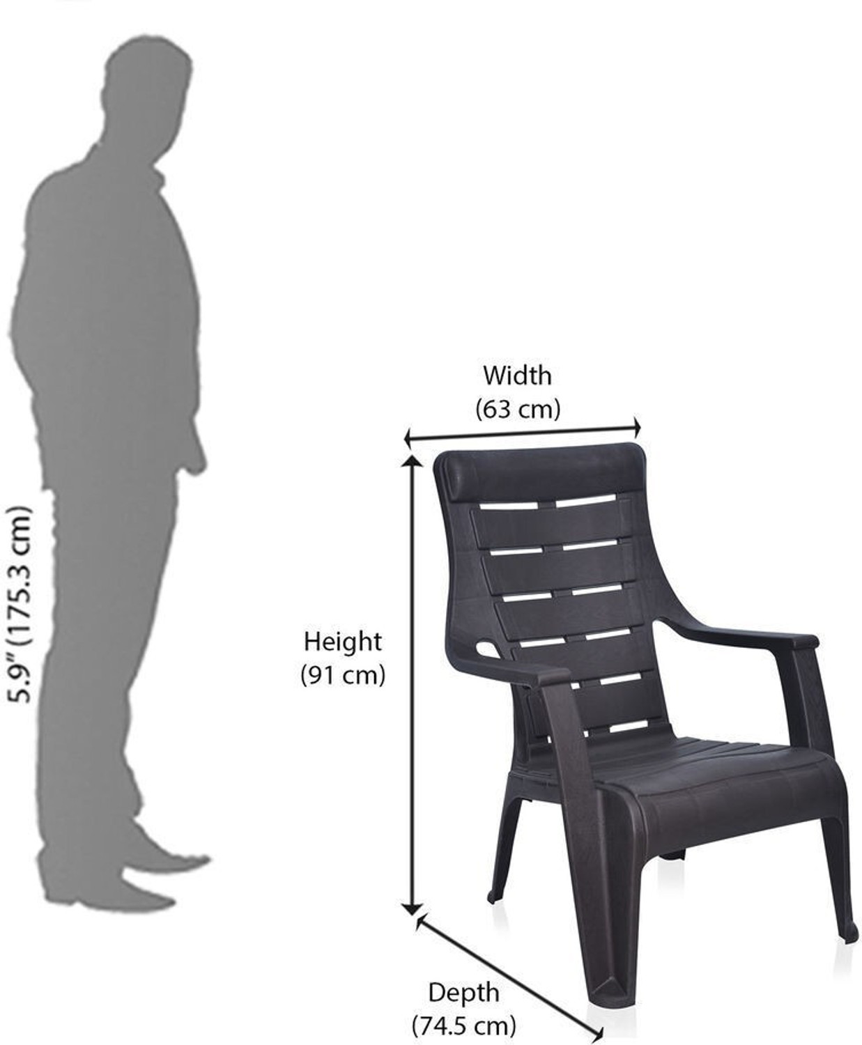 Image of Nilkamal Plastic Outdoor Chair