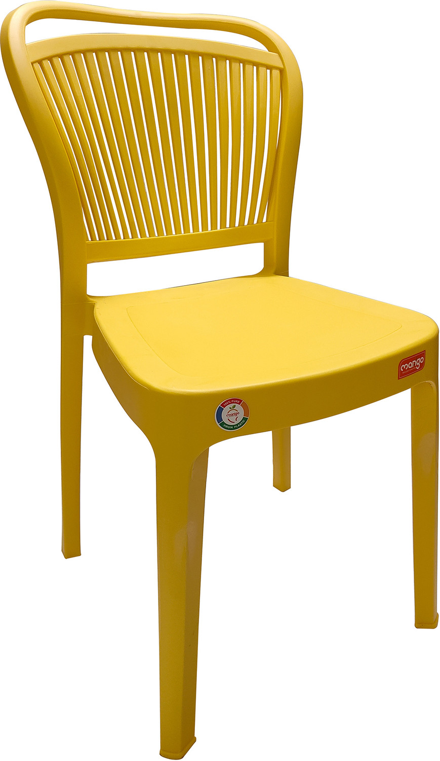 Image of Furniture Yard Mango Salsa Plastic Chair /Stackable Plastic Chair /Strong & Sturdy Structure / Plastic Outdoor Chair
