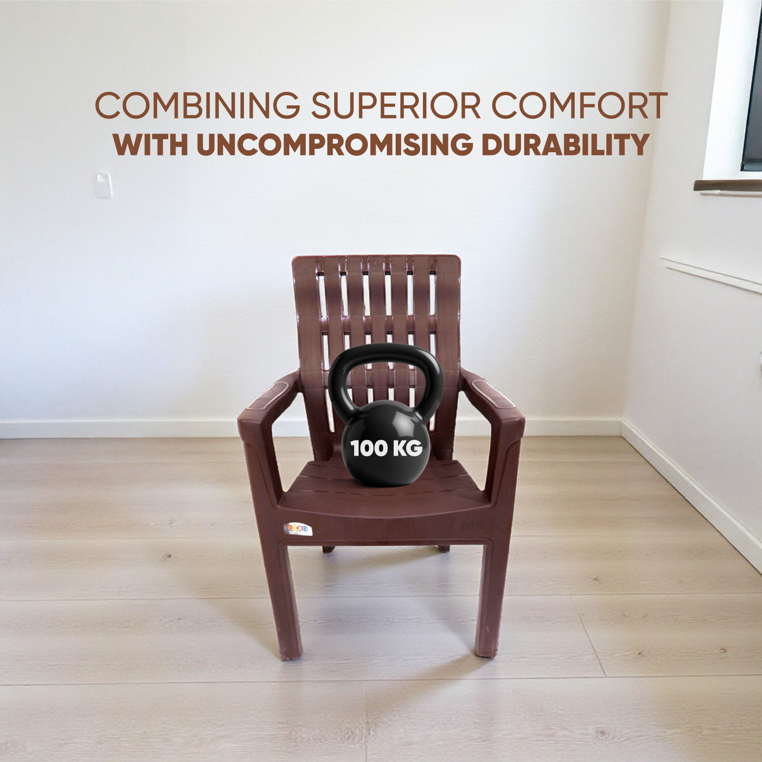 Image of AVRO furniture 9998 Heavy Duty, Durable, Stackable, Indoor & Outdoor Use, Living Room Kursi, Plastic Outdoor Chair