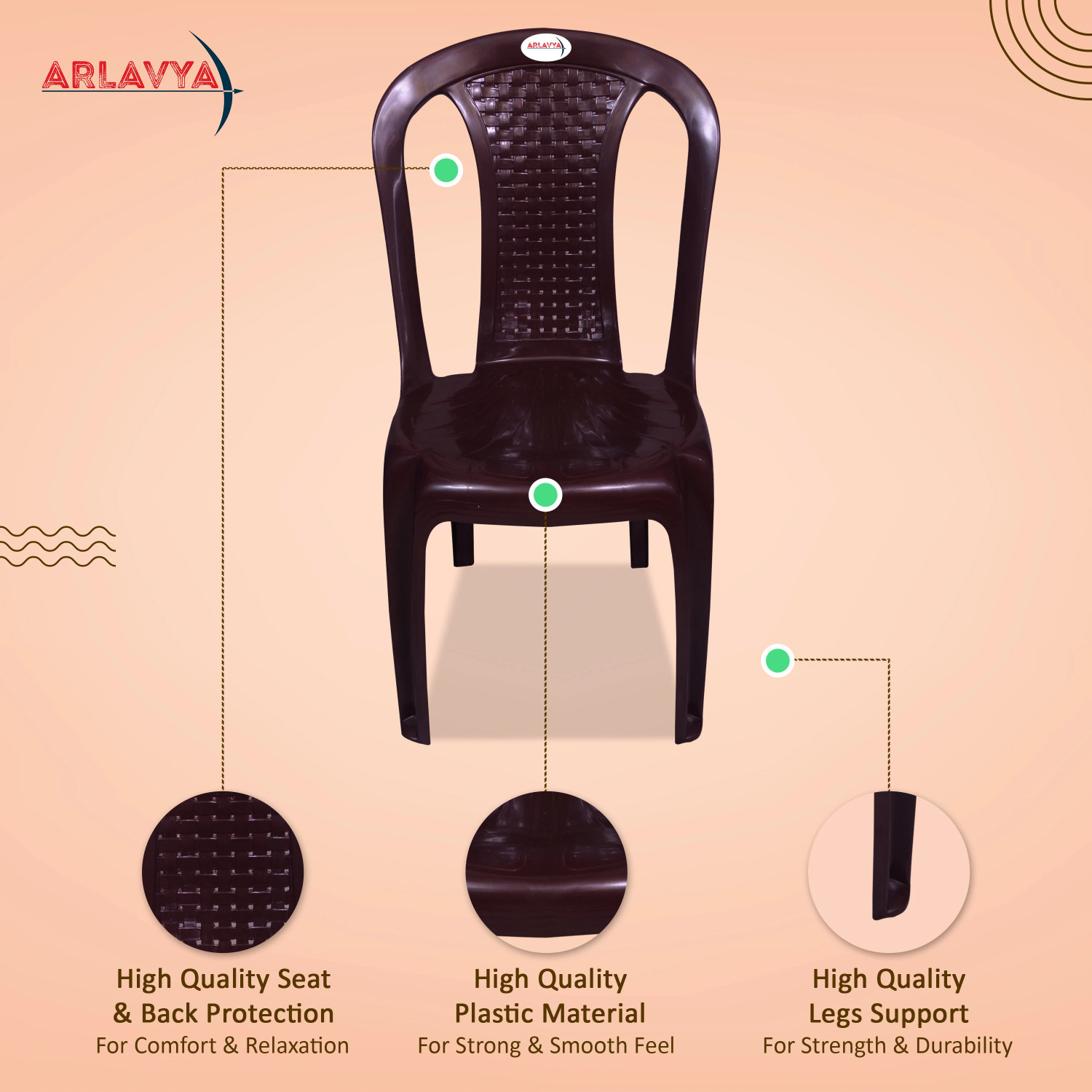 Image of ARLAVYA Plastic Outdoor Chair