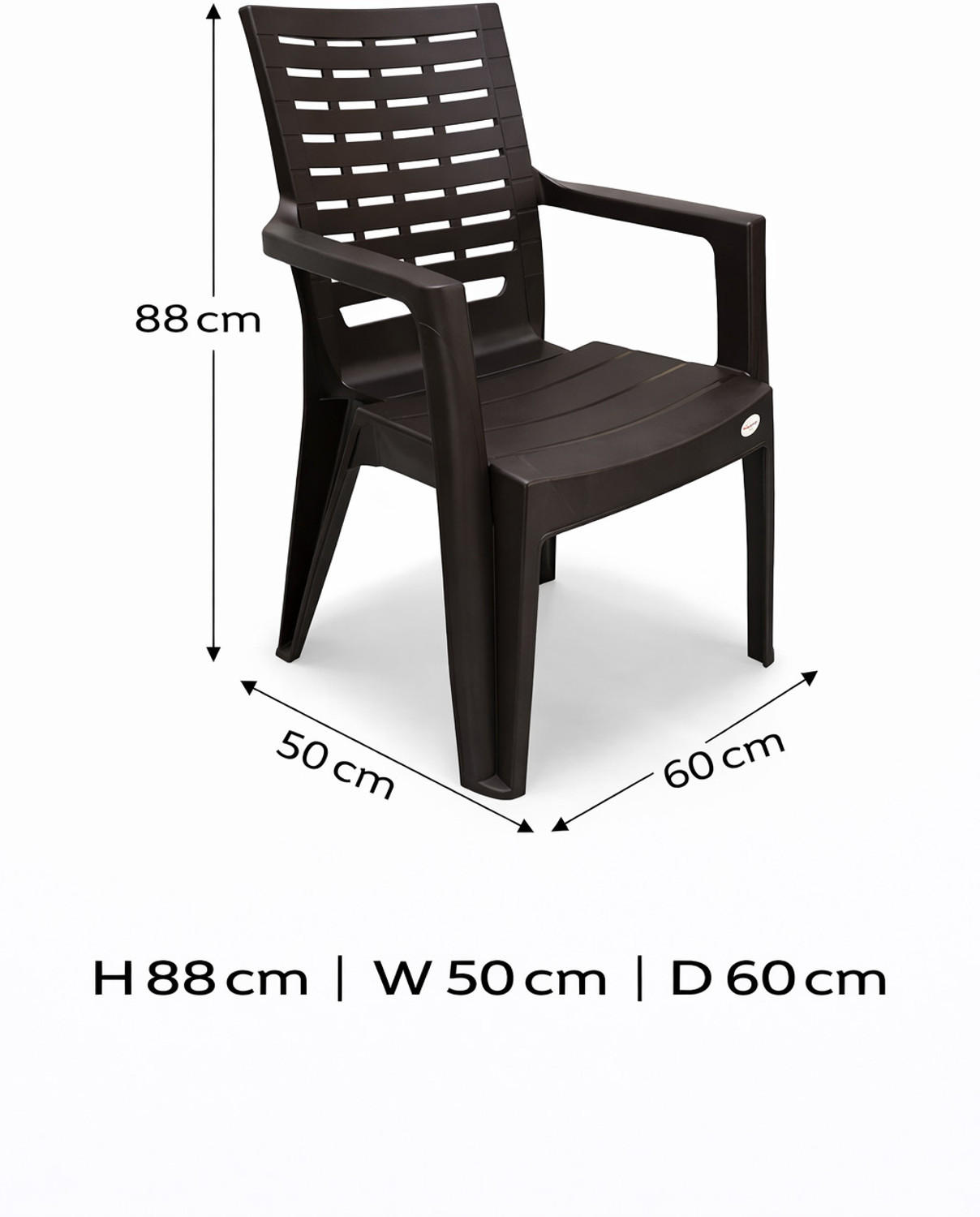 Image of ezora Vista gold Plastic Outdoor Chair