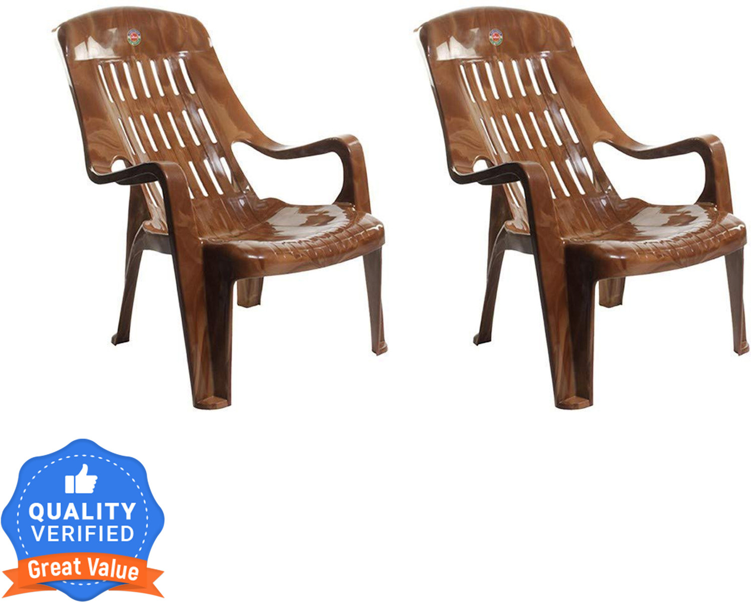 Image of cello Comfortable: Curved seat edge, extra-large backrest and seat panels Plastic Outdoor Chair