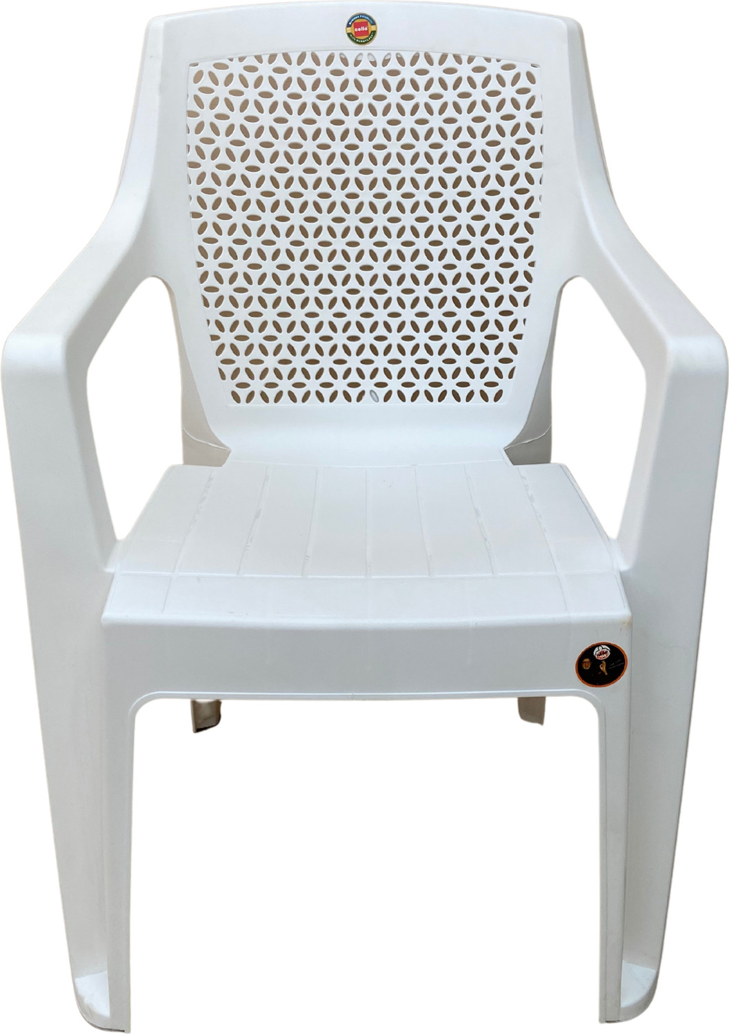 Image of cello Sonet Armrest Matt Finish Armrest Chair for Home, Garden Plastic Outdoor Chair