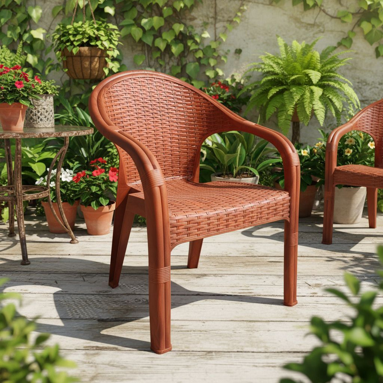 Image of TrendyLivings Sizz Plastic Chair for Home, Garden Plastic Outdoor Chair